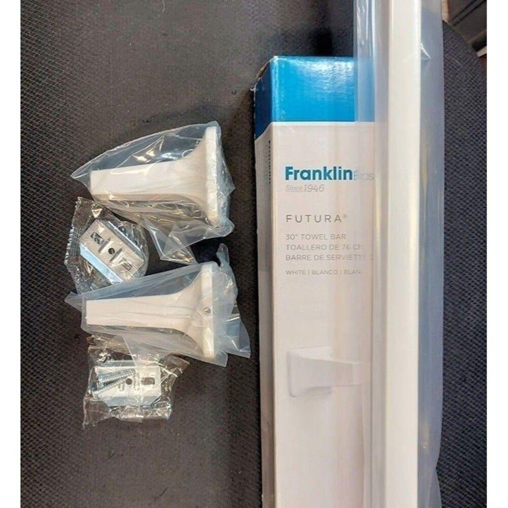 Franklin Brass D2430W Futura 30-Inch Towel Bar in White